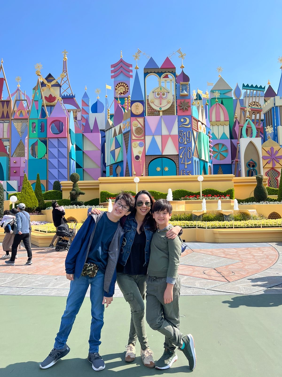 Sunshine Puey and her sons