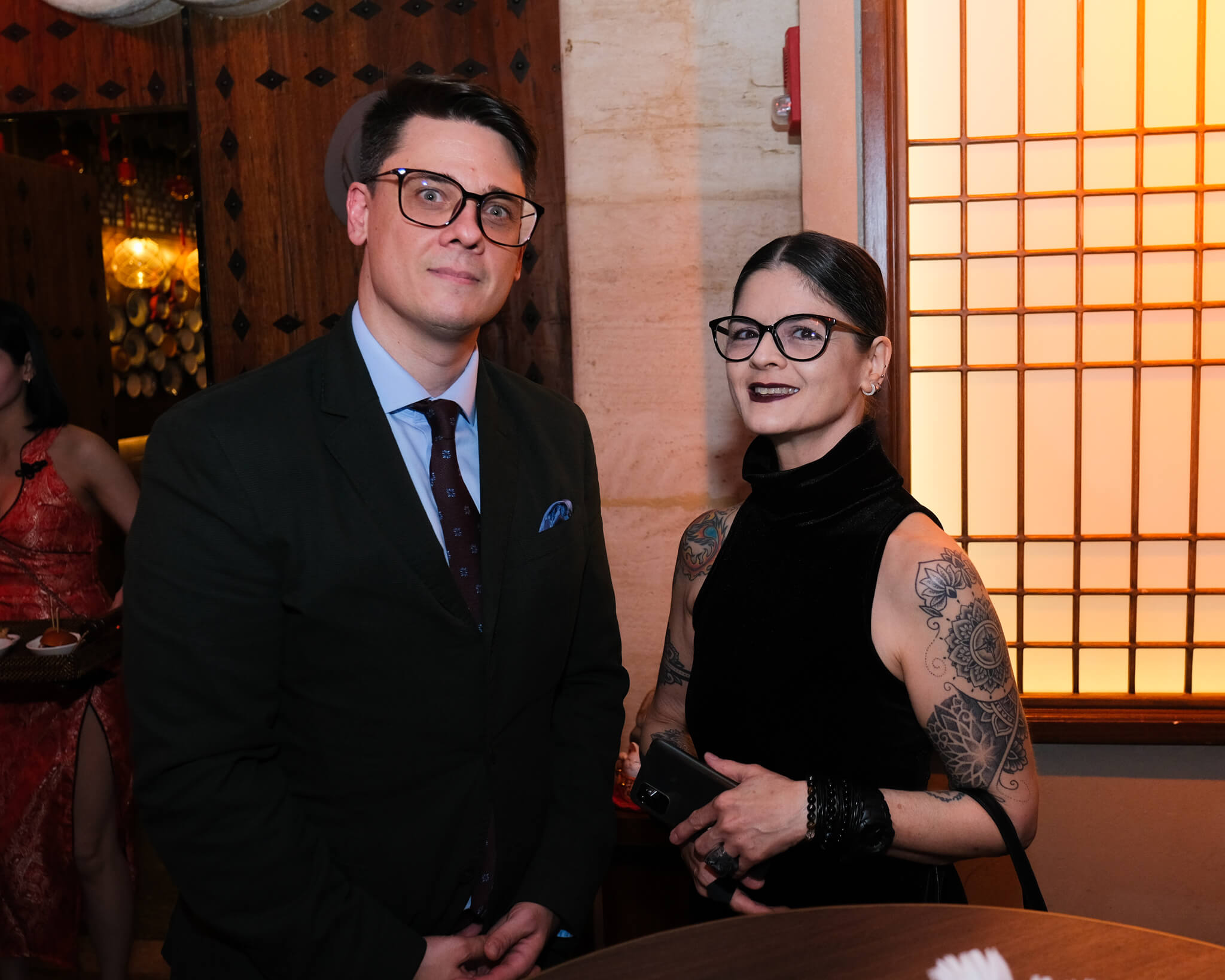 TOP RIGHT: Admiral Hotel's EAM F&B Quentin Renard and Angie Duarte. TOP LEFT: Khalel Demetrio from Destileria Barako and Matthias Koppe. BOTTOM RIGHT: Margaux Salcedo and Matthieu Busschaërt, Admiral Hotel Manila – MGallery’s General Manager. BOTTOM LEFT Accor Regional Director of Marketing for Sofitel Legends, Sofitel, MGallery, and Emblems Diane-Laure Dudoué; South Palms - MGallery Bohol General Manager Janine Taylor; Senior Vice President, Food, Beverage, and Entertainment for Sofitel Legend, Sofitel, MGallery, and Emblems Nigel Moore; and Panglao Shores Managing Director Hope Uy
