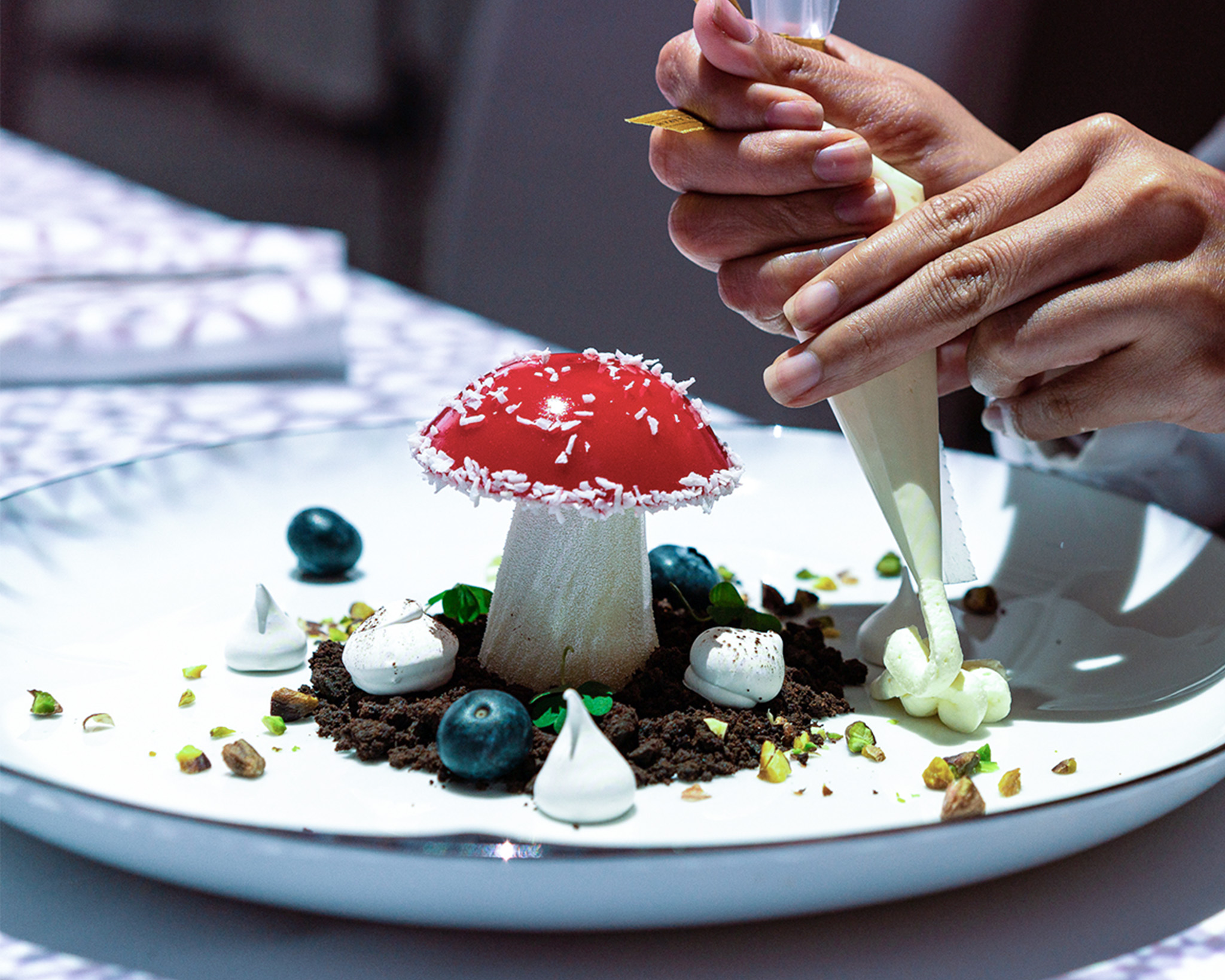 The third season of Le Petit Chef includes a creative dessert exercise where diners can assemble their own sweet treat