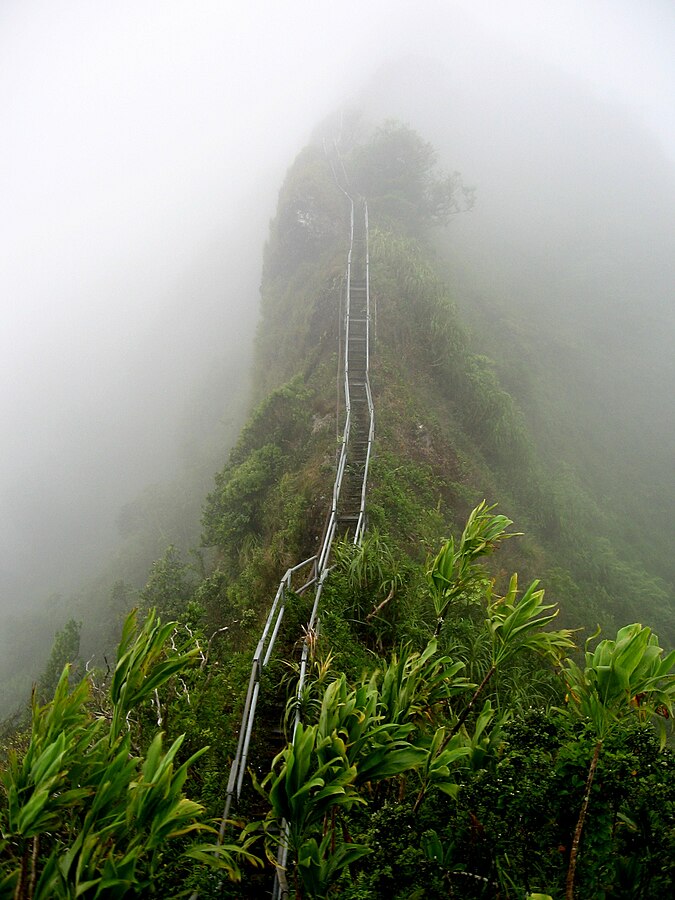 The Haiku Stairs in Oahu