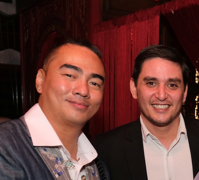 TOP RIGHT: Admiral Hotel's EAM F&B Quentin Renard and Angie Duarte. TOP LEFT: Khalel Demetrio from Destileria Barako and Matthias Koppe. BOTTOM RIGHT: Margaux Salcedo and Matthieu Busschaërt, Admiral Hotel Manila – MGallery’s General Manager. BOTTOM LEFT Accor Regional Director of Marketing for Sofitel Legends, Sofitel, MGallery, and Emblems Diane-Laure Dudoué; South Palms - MGallery Bohol General Manager Janine Taylor; Senior Vice President, Food, Beverage, and Entertainment for Sofitel Legend, Sofitel, MGallery, and Emblems Nigel Moore; and Panglao Shores Managing Director Hope Uy