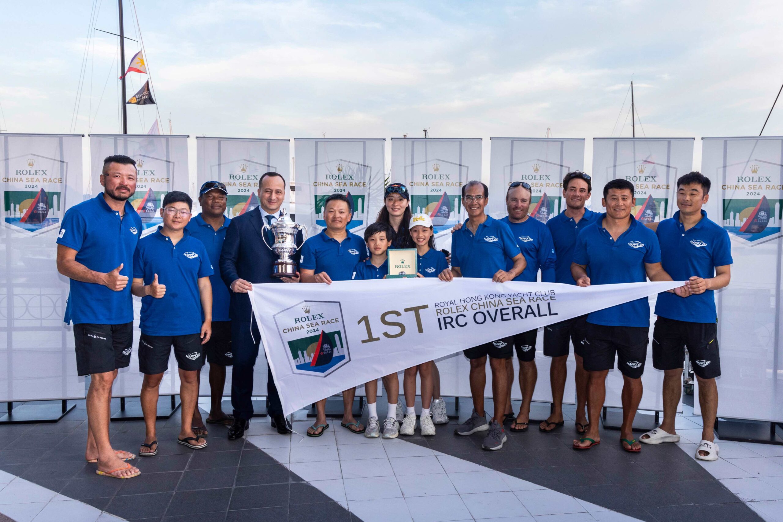 IRC Overall: HAPPY GO, Sail no: HKG 2598, Owner: NIE HUA, Design: TP52, Country: HONG KONG, CHINA / Photo credit: ROLEX / Andrea Francolini