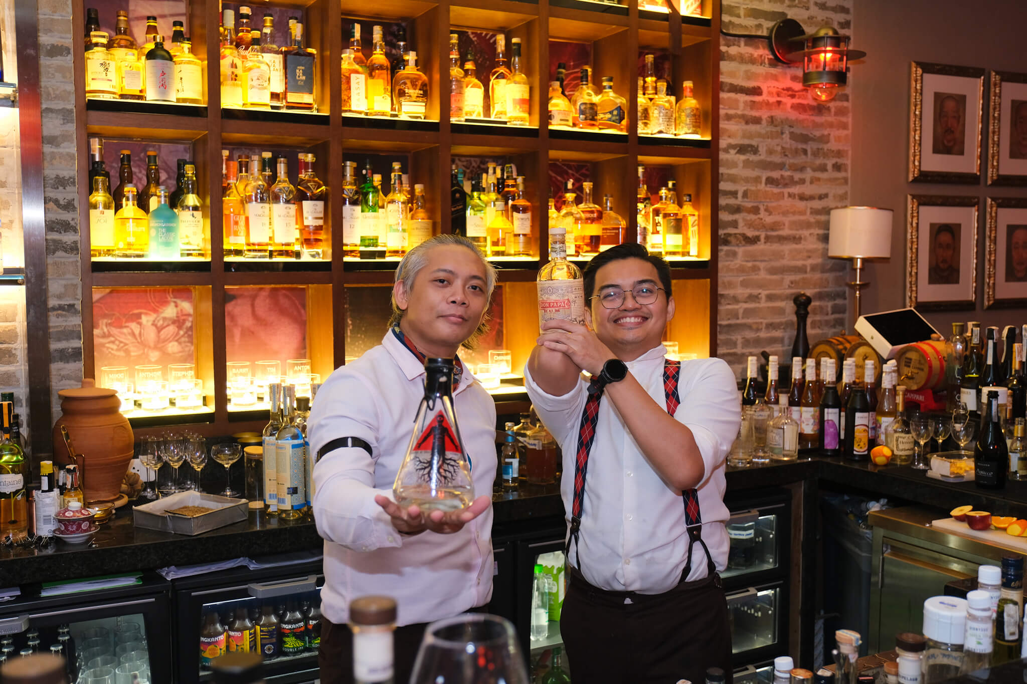 Ruby Wong’s Mixologists - Master Alchemist Head Mixologist John Silva and Elixirs Curator Wilius Bautista