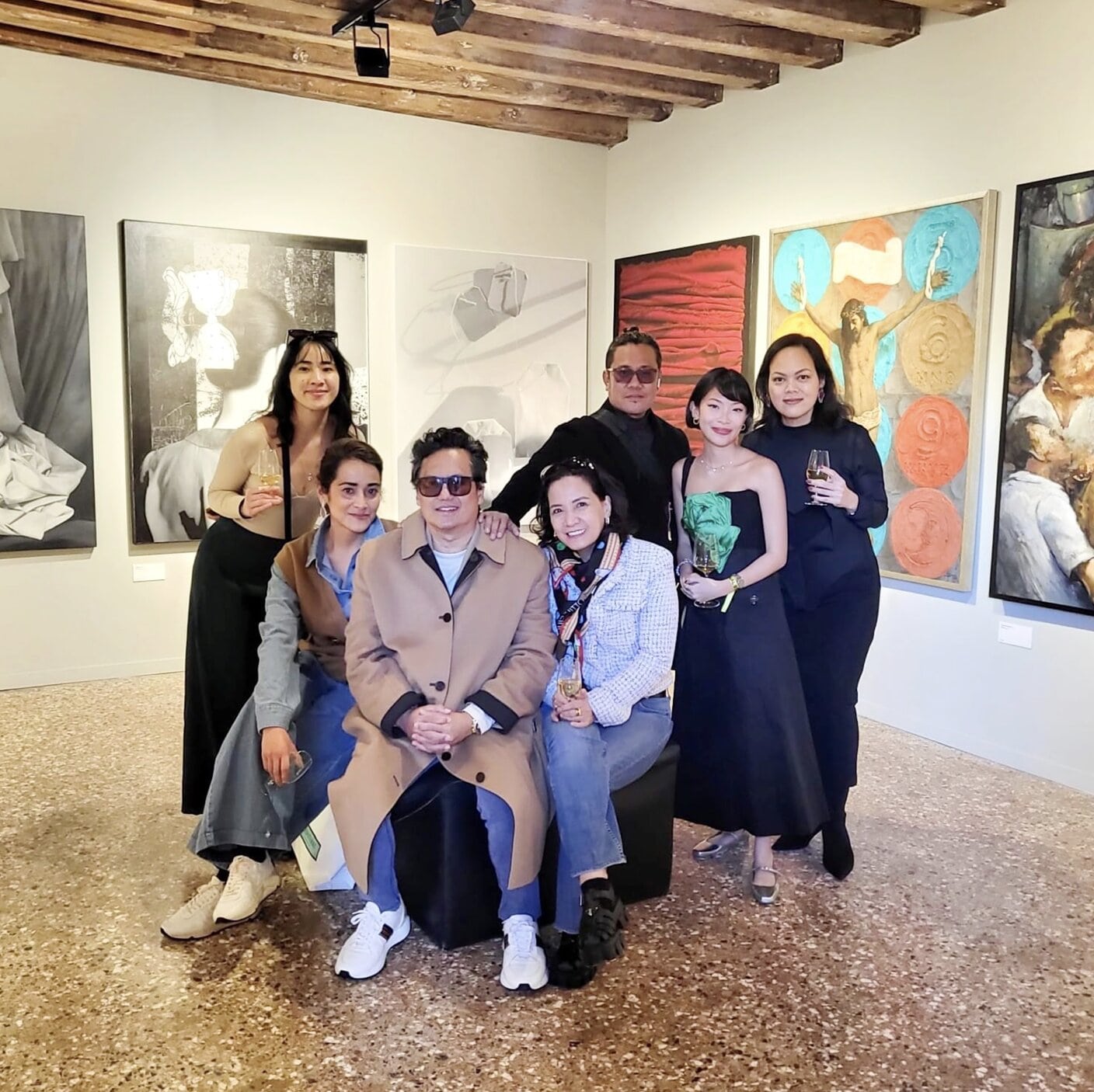 TOP (L-R): Verone and Ayi Magpayo; Raffy Napay, Anna Bautista, and Demi Padua; Nicole Whisenhunt, Pam Lopez, and the European Cultural Centre's Rachelle De Stefano; BOTTOM (L-R): Anna Bautista and Tim Tan; Don Quibilan, Marc Buencamino, and Anton Mendoza; Gabi Mendoza, Mai Mai Cojuangco, Derek Flores, Flor Ongtenco, Demi Padua, Anna Bautista, Bianca Monzon-Cueva