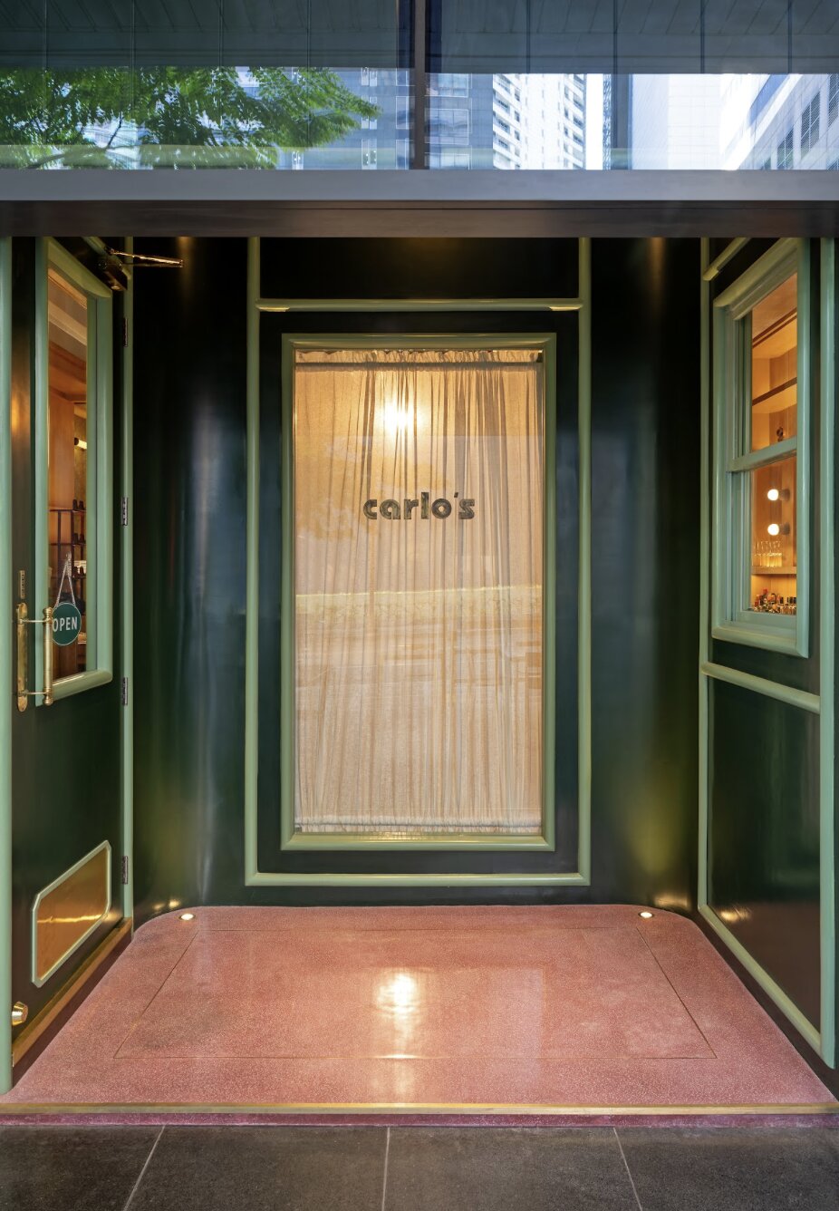 The entrance of Carlo's Italian Restaurant