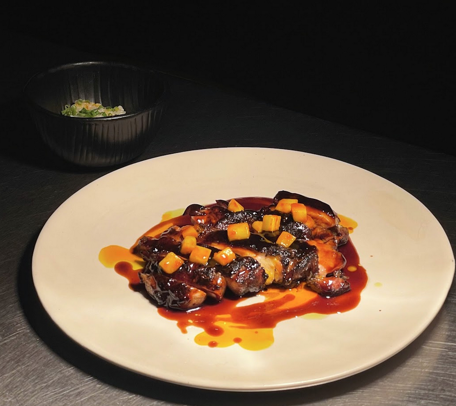 LEFT: Charcoal Chicken; RIGHT: 48-Hour Beef Shortribs