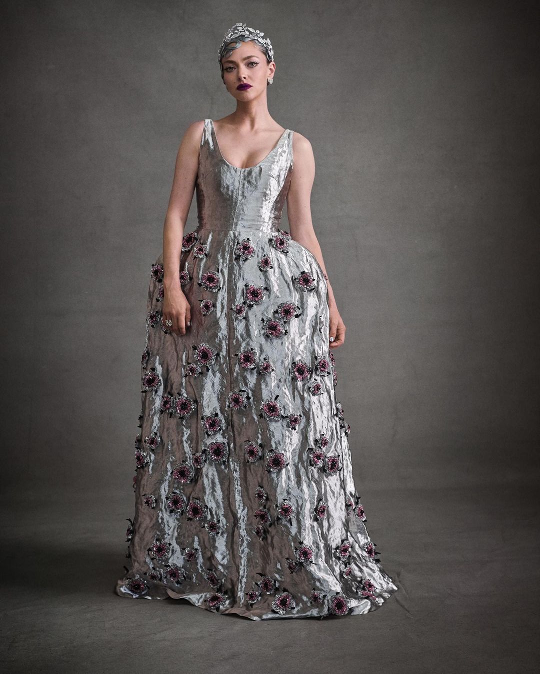 Amanda Seyfried wearing Prada and Chaumet at the Met Gala