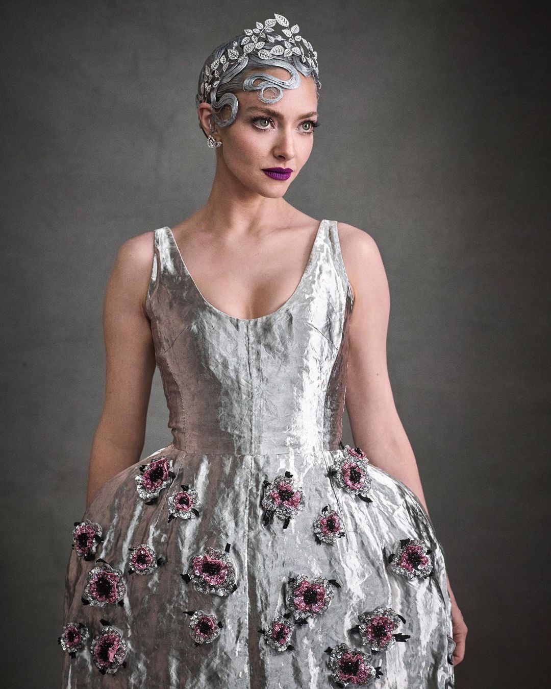 Amanda Seyfried wearing Prada and Chaumet at the Met Gala