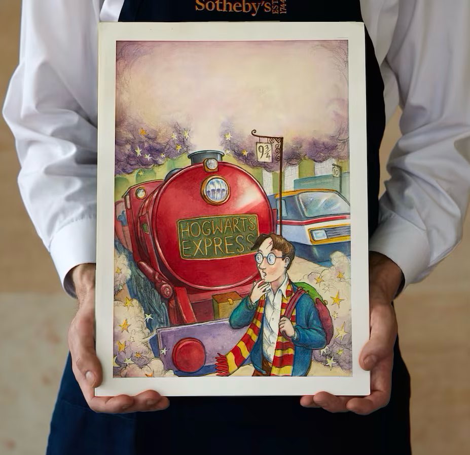 Thomas Taylor’s “Harry Potter and the Philosopher’s Stone” cover art expects to sell up to $600,000