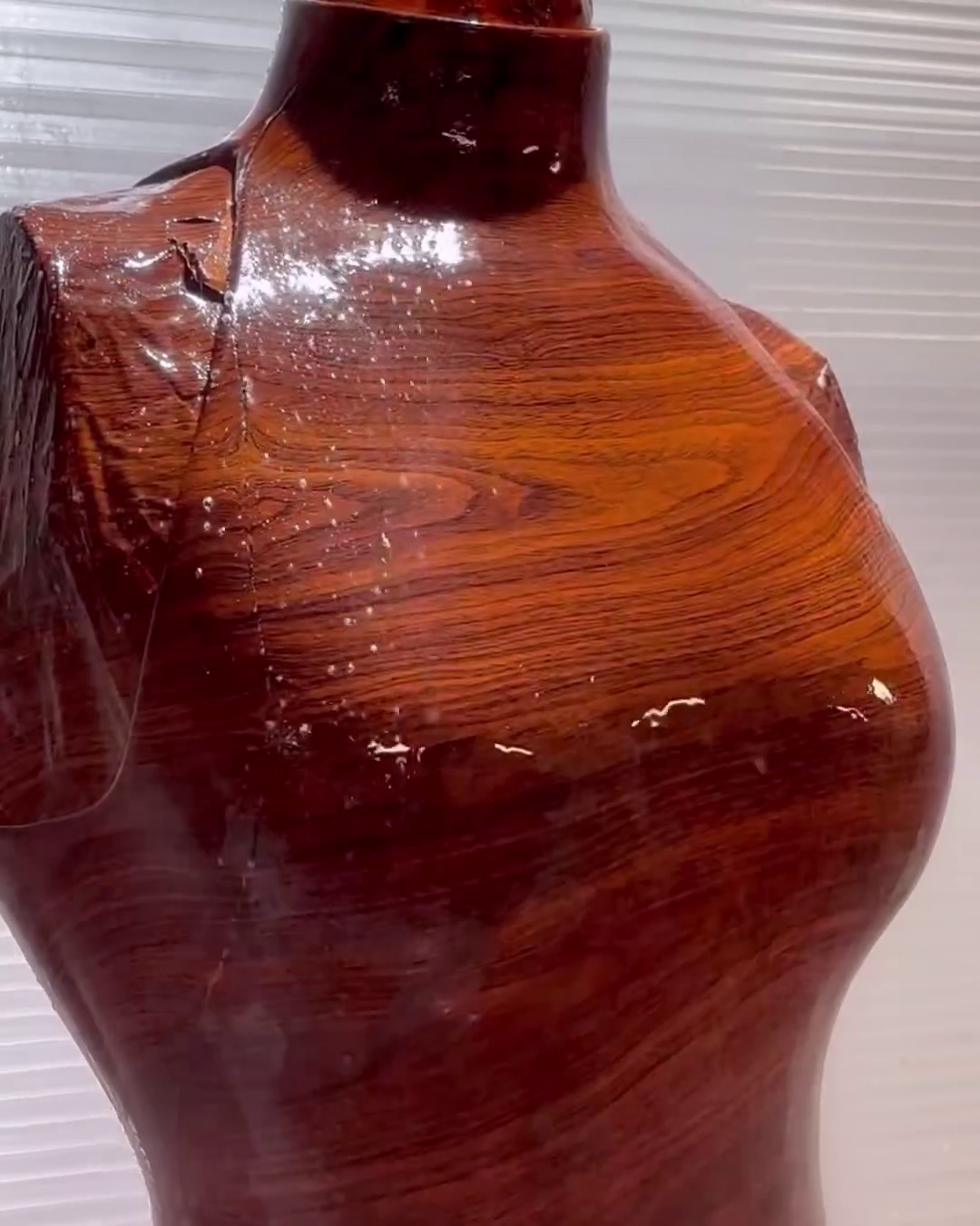 The process of hydro dipping Taylor Russell's bodice for the Met Gala