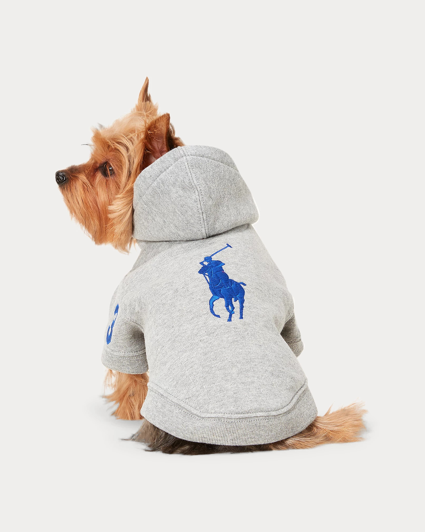 Fleece-Lined Dog Barn Jacket and Big Pony Fleece Dog Hoodie