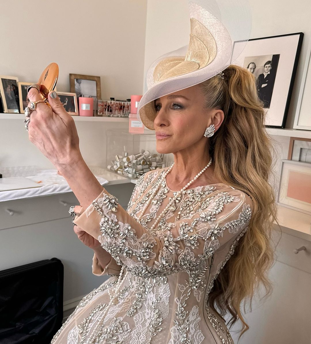Sarah Jessica Parker in Briony Raymond and Marlo Laz at the Met Gala