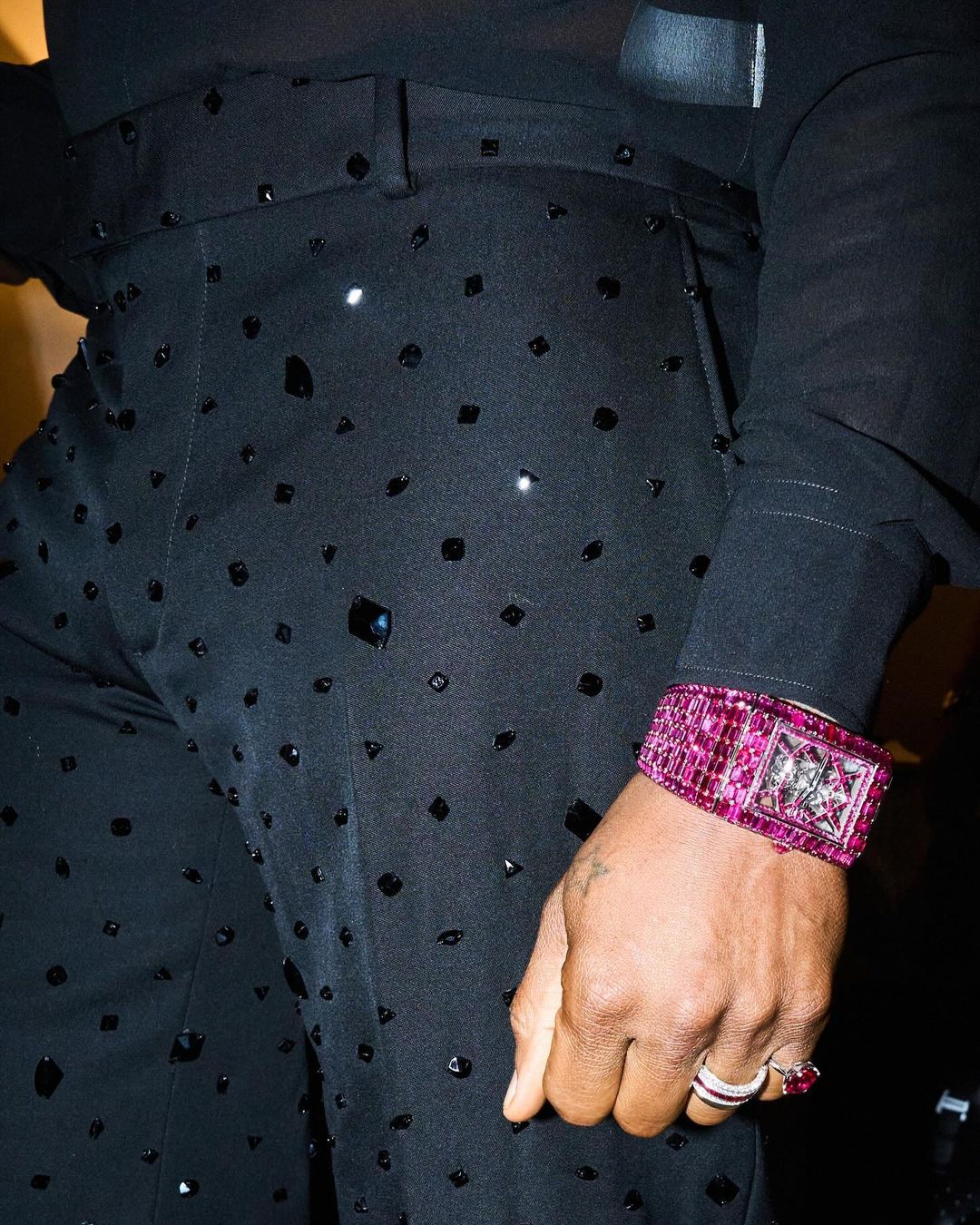 Usher wearing Alexander McQueen and Jacob & Co. at the Met Gala