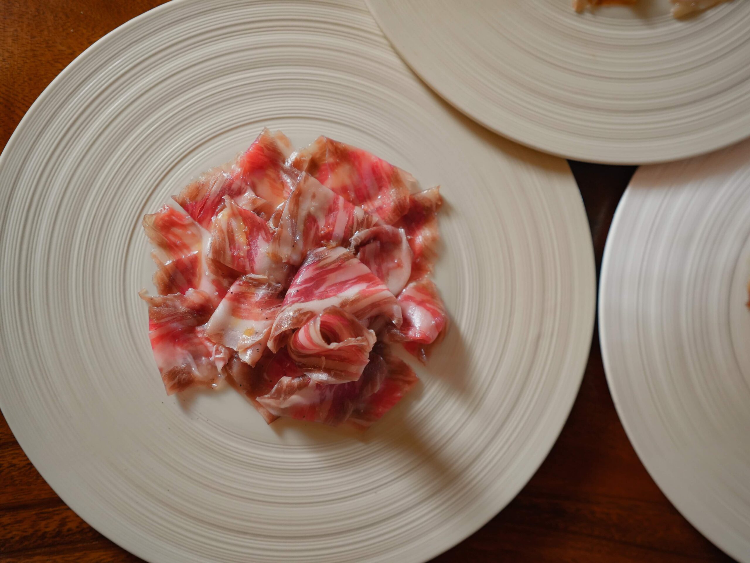 Asador Alfonso’s signature homemade cured A5 Japanese Wagyu Jamon