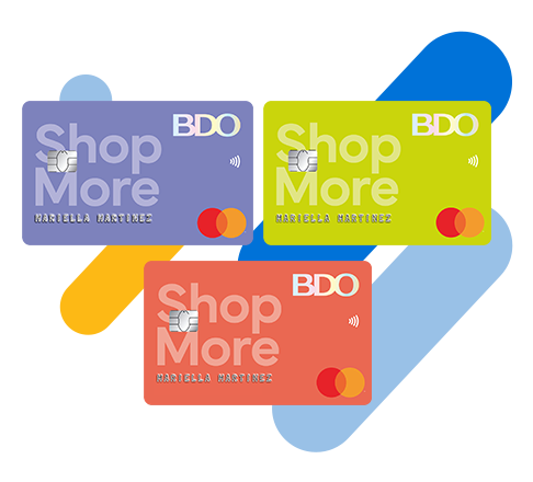 The BDO ShopMore Mastercard in its three new colorways