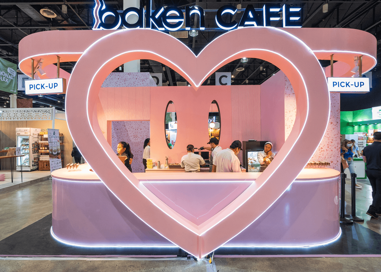 The cute and sleek Baken Cafe at IFEX Philippines 2024 