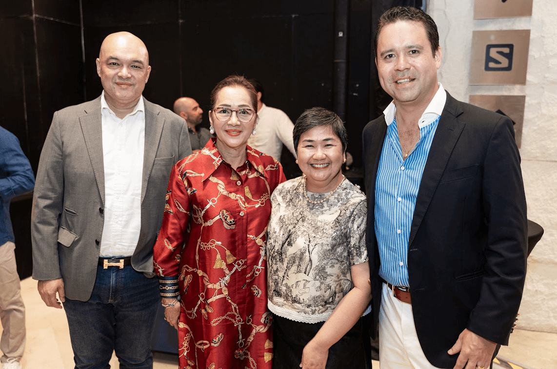 Ryan Go, Babie Go, Tess Catedral, and CEO Jacques Christophe Branellec