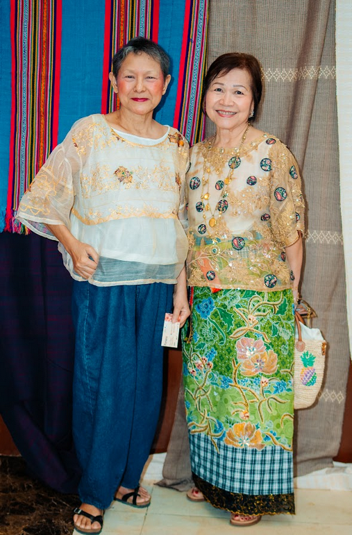 L-R : Kathy Babst, Susie Quiros, Kathy Anover; Patis Tesoro and Mita Rufino; Anna Sobrepeña and Marimel Francisco