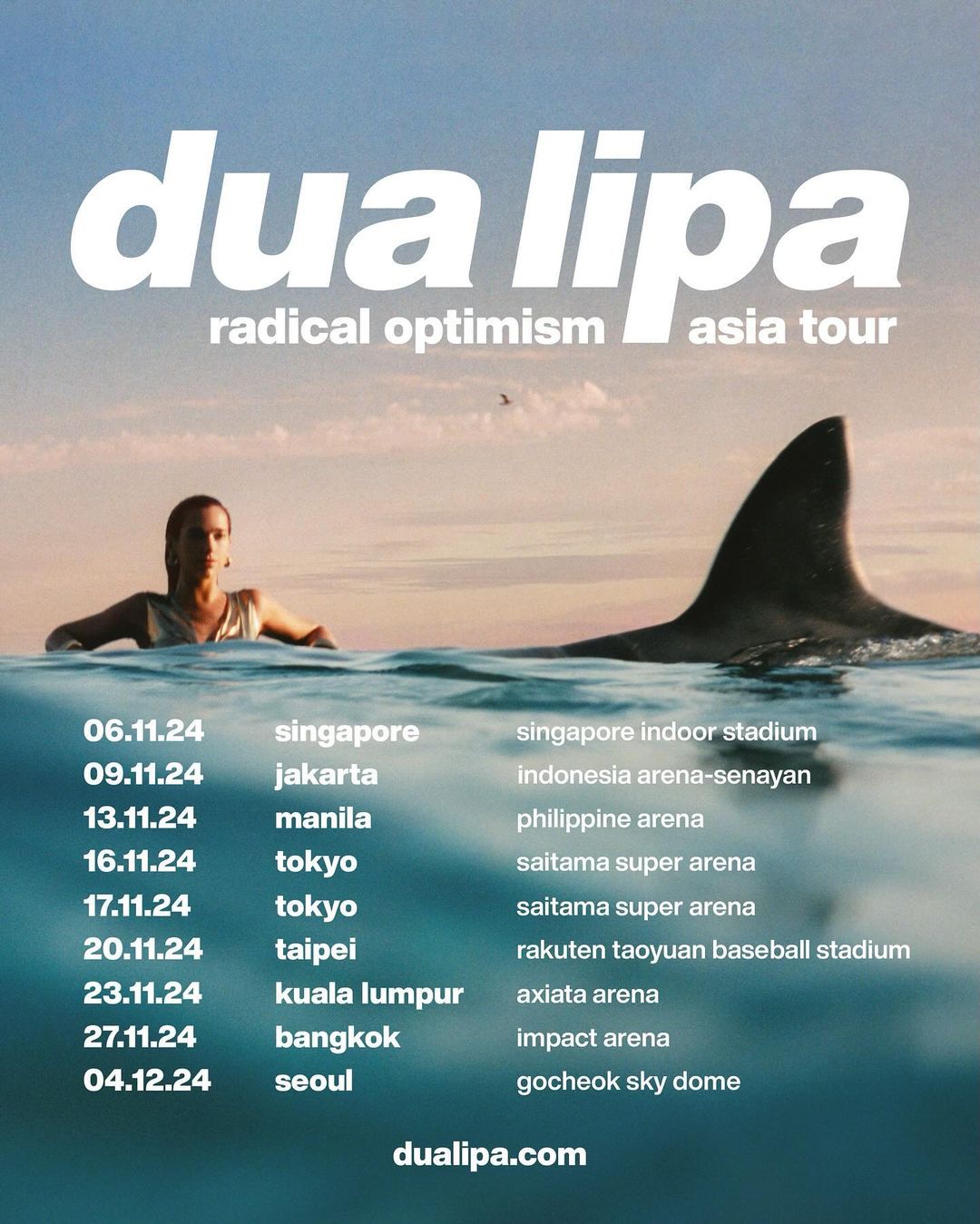 The “Radical Optimism” Tour in Manila will be on November 13