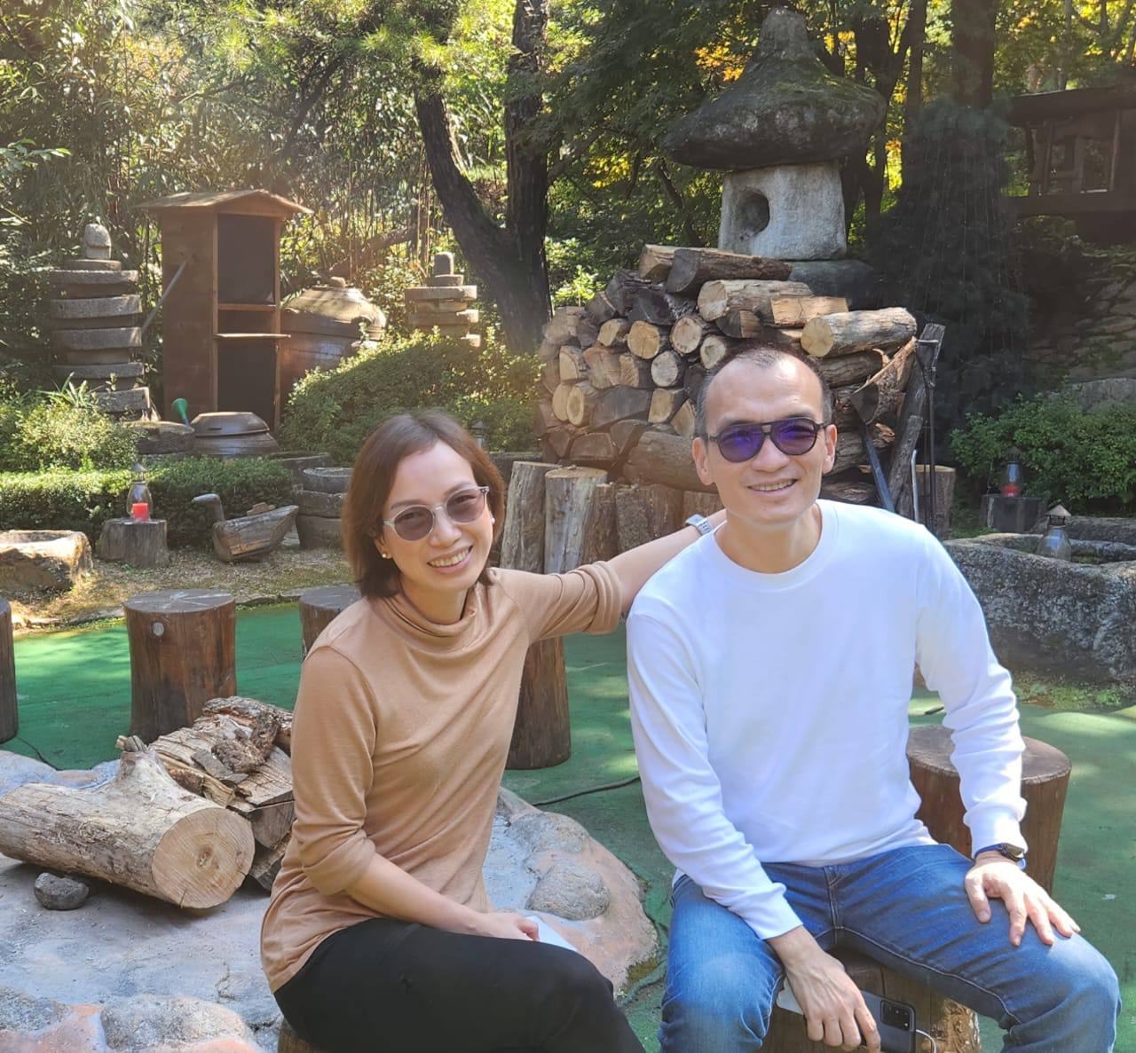 Joy and William Lee had a simple and intimate engagement setting, and have been married for 20 years