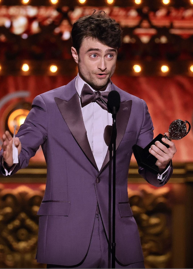 Daniel Radcliffe winning his first Tony Award