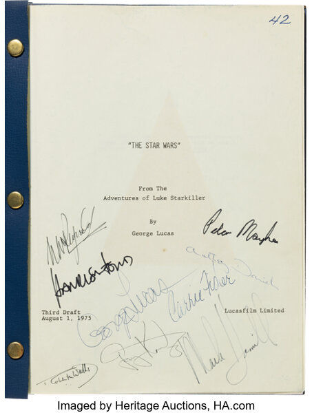 "Star Wars: From The Adventures Of Luke Starkiller" script