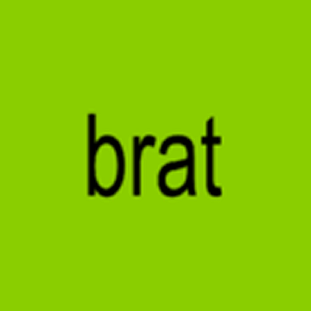 RIGHT: The recognizable "Brat" album cover