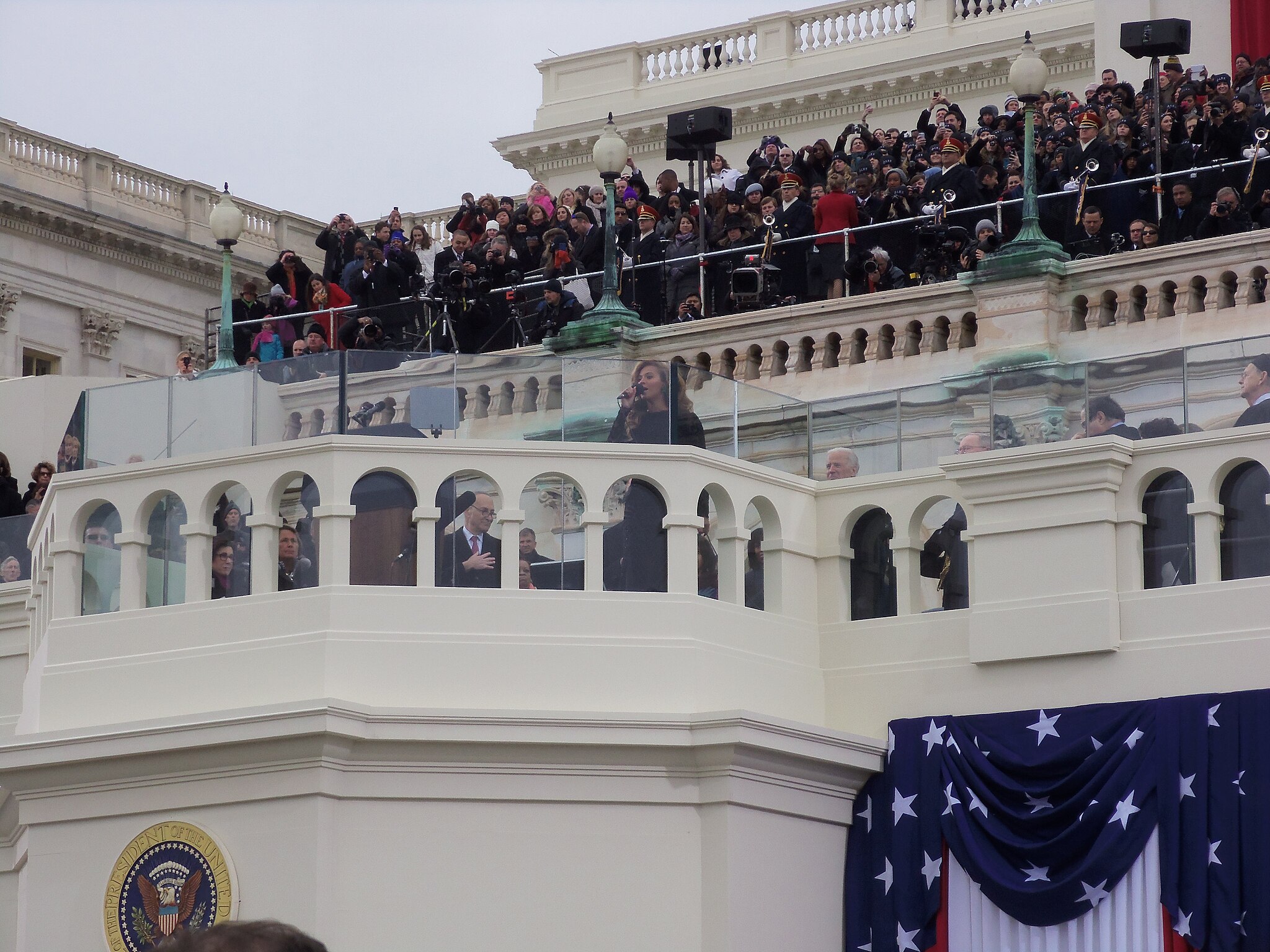 Beyonce at the 2013 Inauguration of President Barack Obama