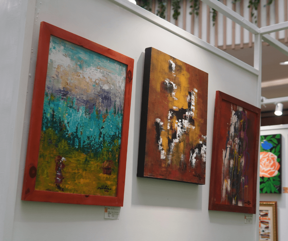 Paintings at the SM Art Market