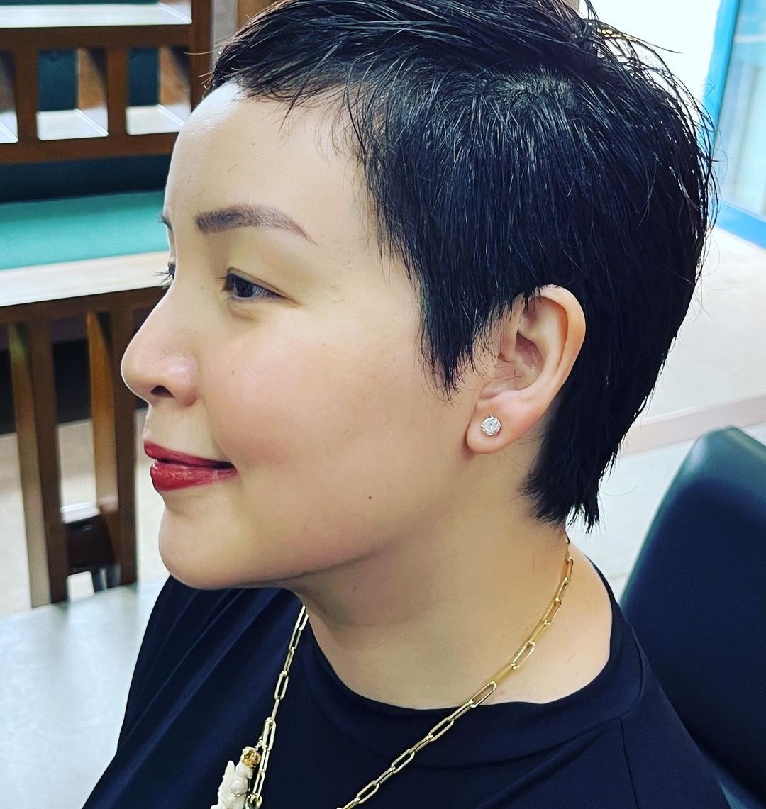 Cris Villonco and Dawn Zulueta at Chiyo salon