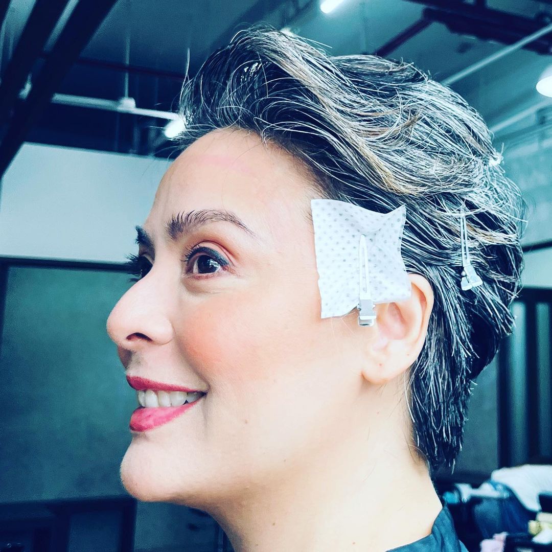 Cris Villonco and Dawn Zulueta at Chiyo salon