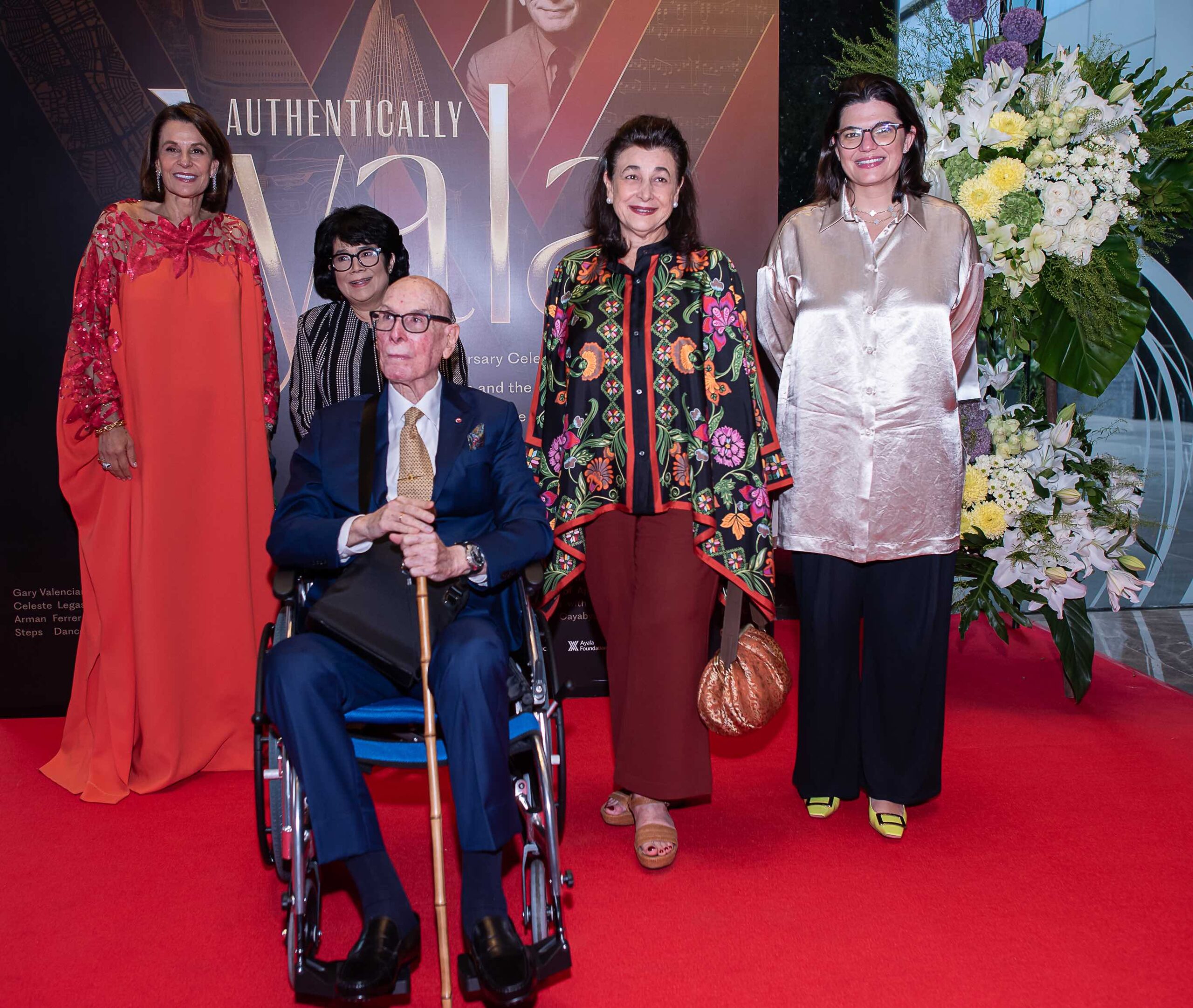 Jaime Zobel de Ayala with Bea Zobel Jr., Monica Zobel, and Mariana Zobel de Ayala