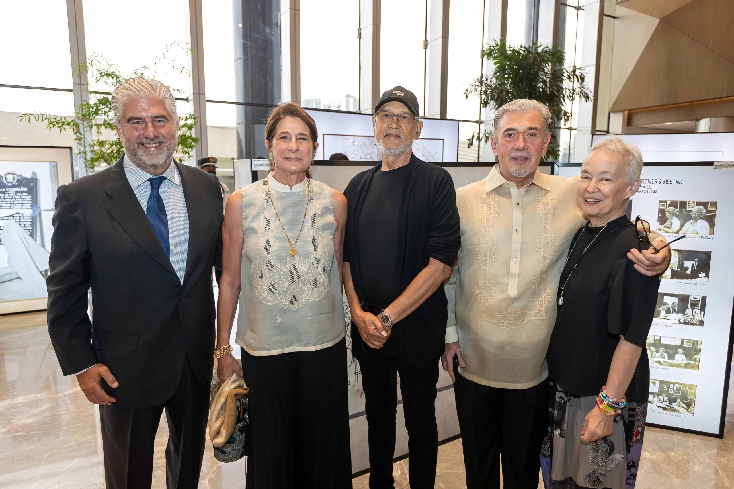 Ignacio Suarez de Puga, Cristina Zobel, National Artist Ben Cabrera, Antonio Garcia, and Annie Sarthou