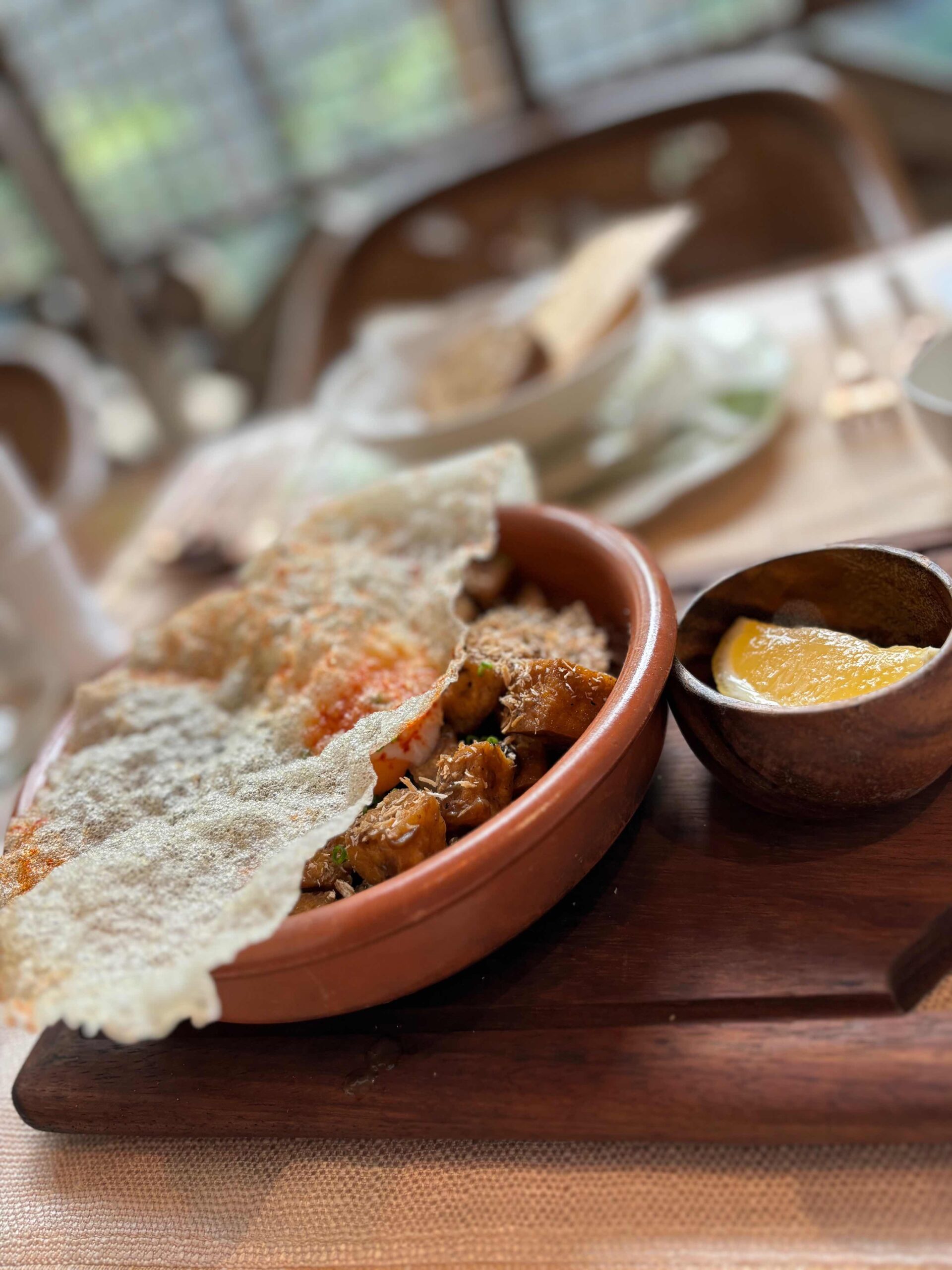 tofu and mushroom Sisig