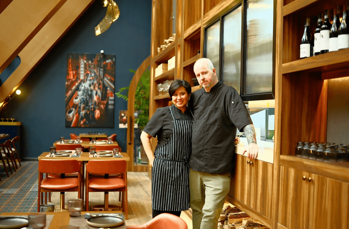 Chefs Anna Bautista and Sean Jorgensen