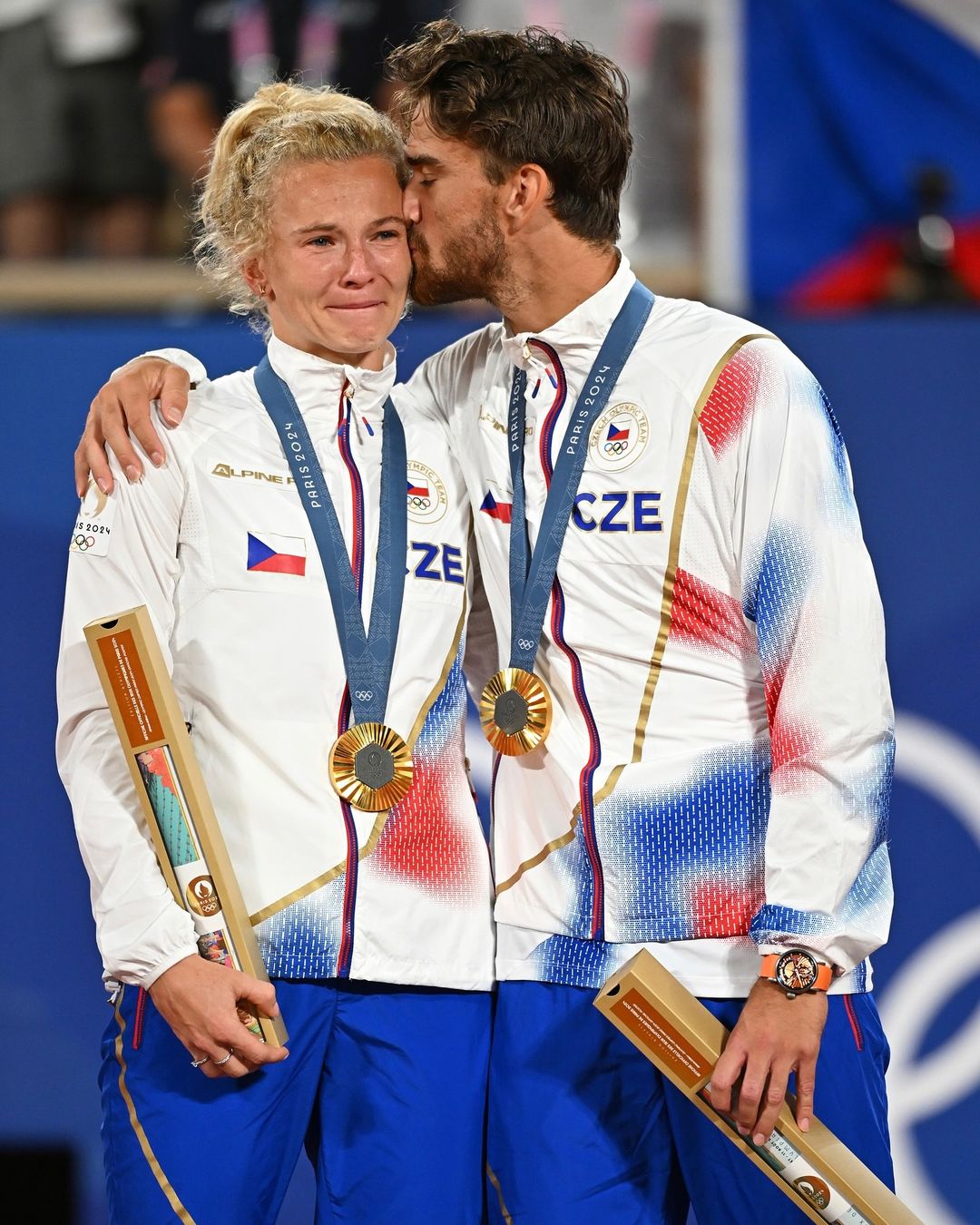 Katerina Siniakova and Tomas Machac