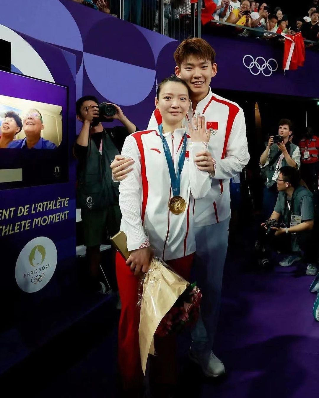 Huang Yaqiong and Liu Yuchen get engaged after winning gold