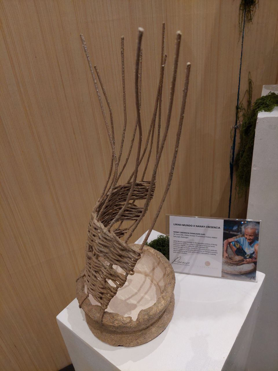 Pieces from Likha + Mundo's collaboration with artisan Nanay Cresencia