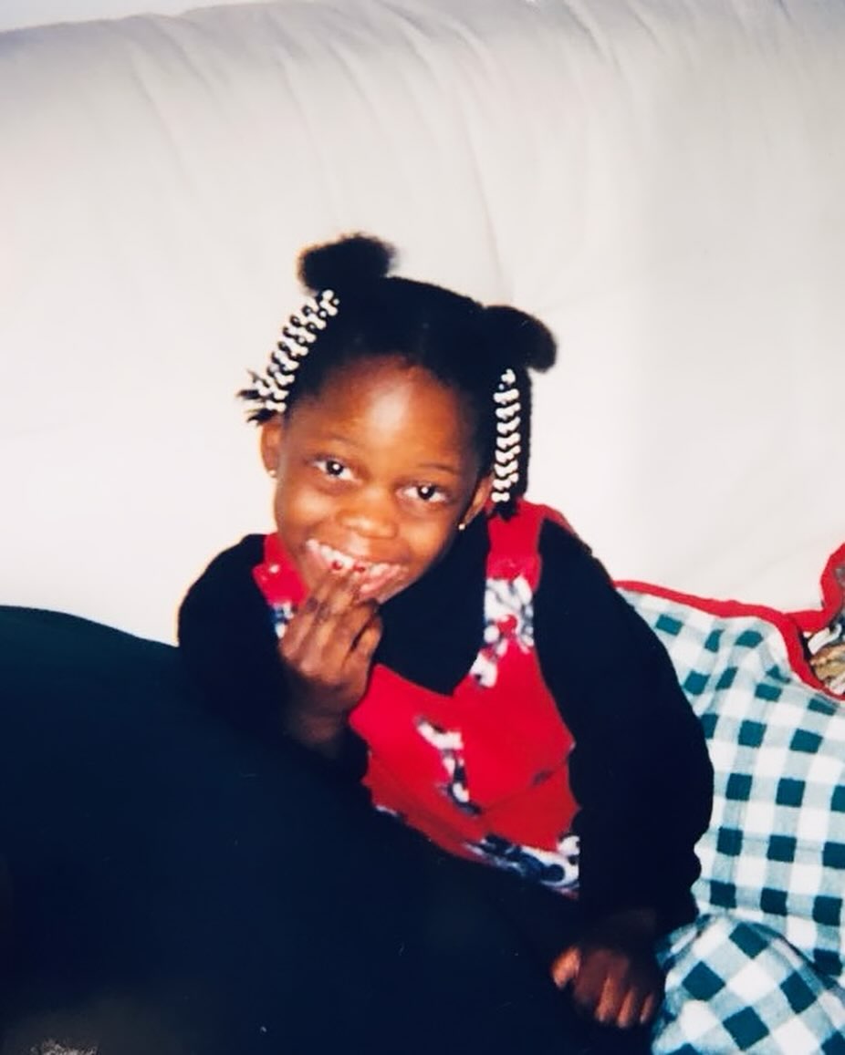 A young Michaela DePrince