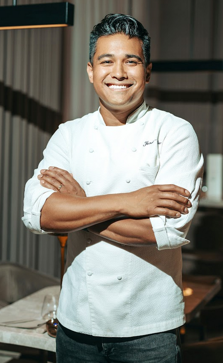 LEFT: Chef Jordan Andino. RIGHT: Chef Francis Tolentino.