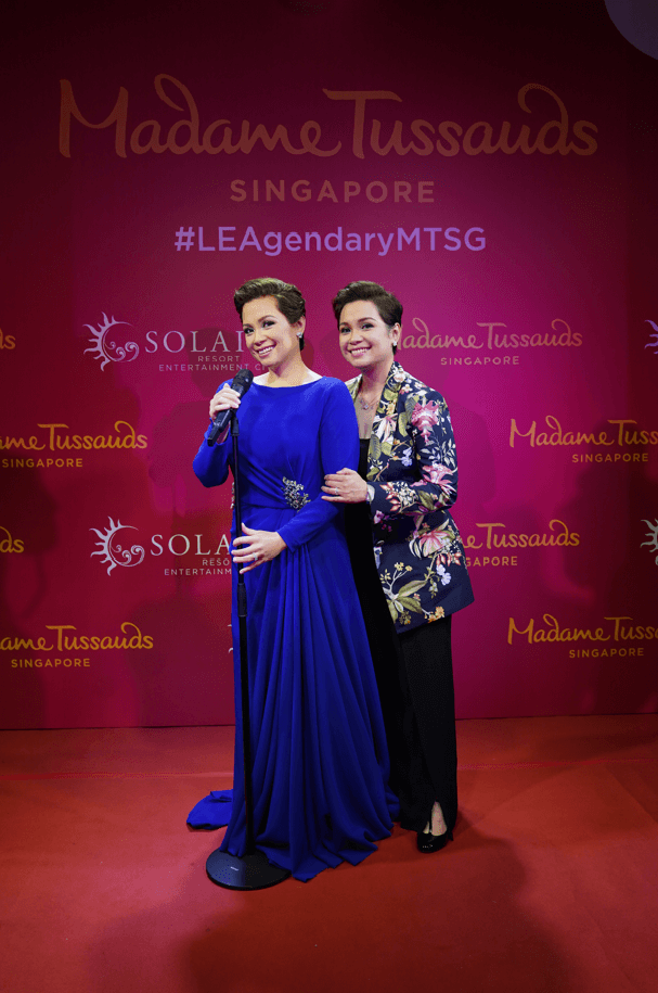 Lea Salonga with her wax figure