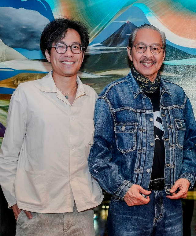 -R: Maritess and Susing Pineda; Michael and Ramon Orlina; Ramon Diaz and Gemma Cruz Araneta; Celeste Legaspi-Gallardo and Nonoy Gallardo at Justin Nuyda: Origin Story