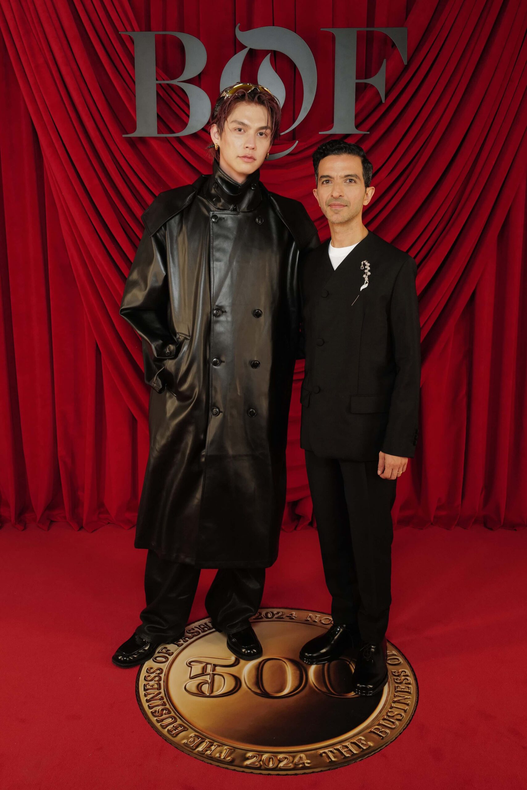 Bright Vachirawit Chivaaree with Imran Amed / Photos by Getty Images for BoF