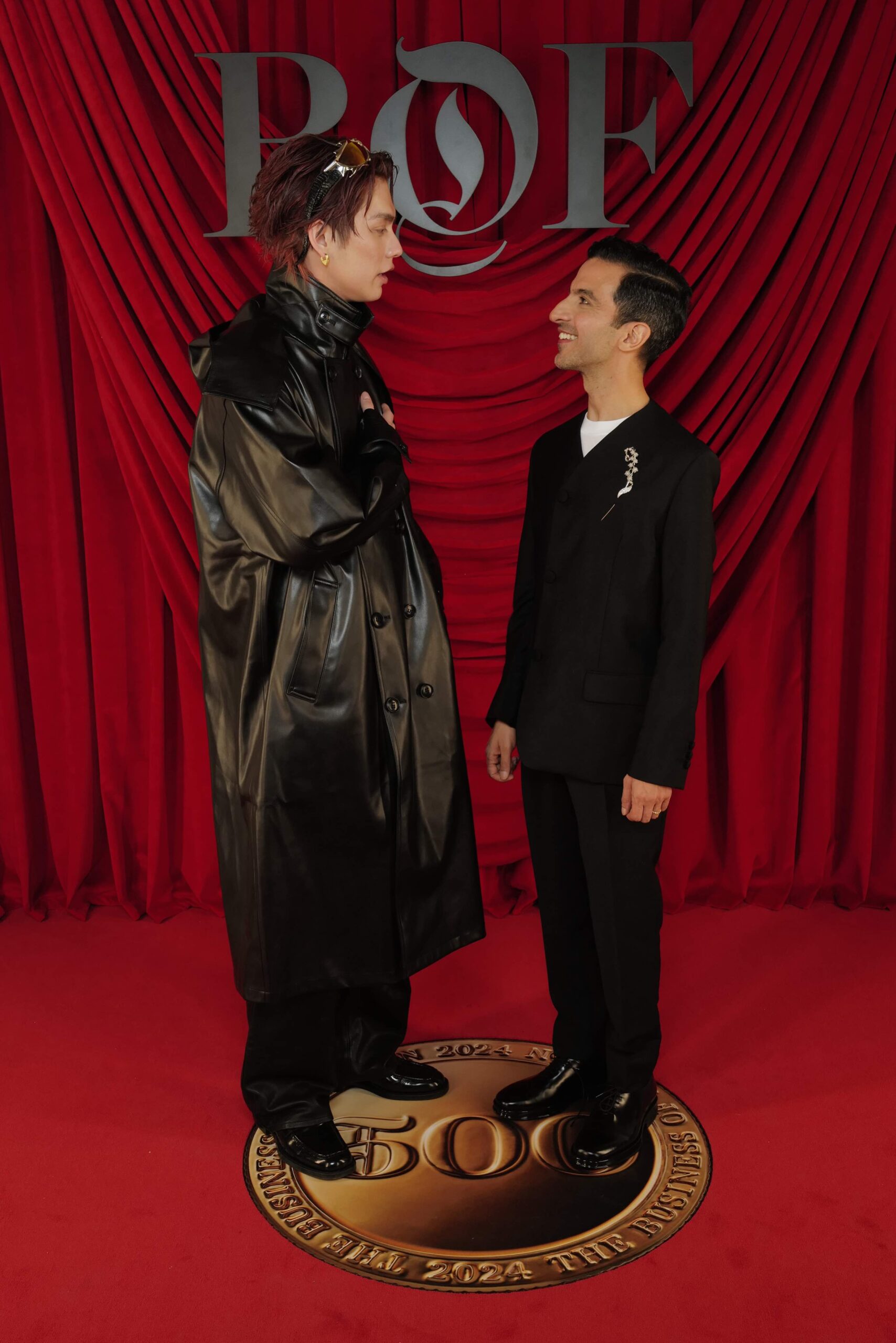 Bright Vachirawit Chivaaree with Imran Amed / Photos by Getty Images for BoF