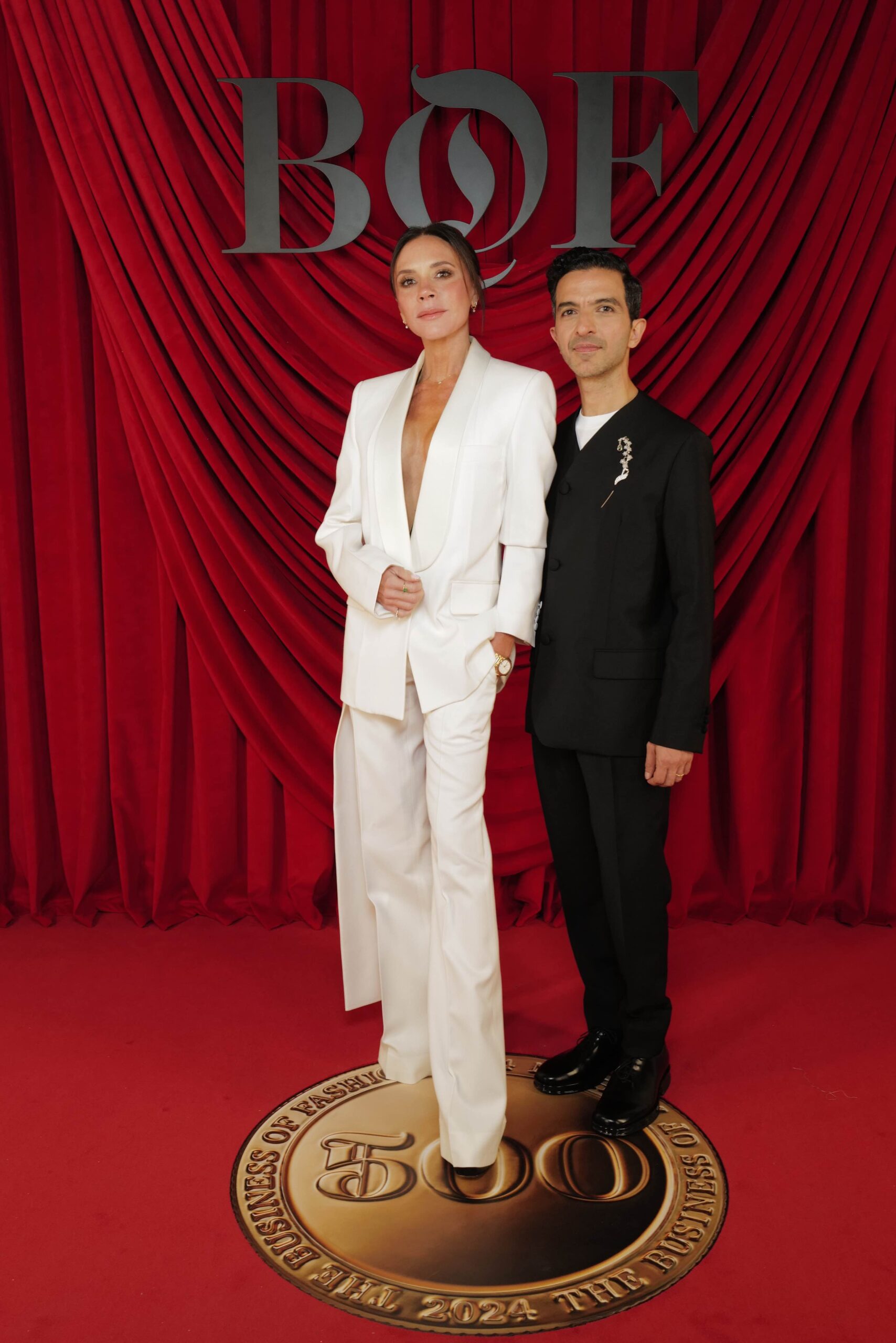 Victoria Beckham and Imran Amed / Photo by Getty Images for BoF