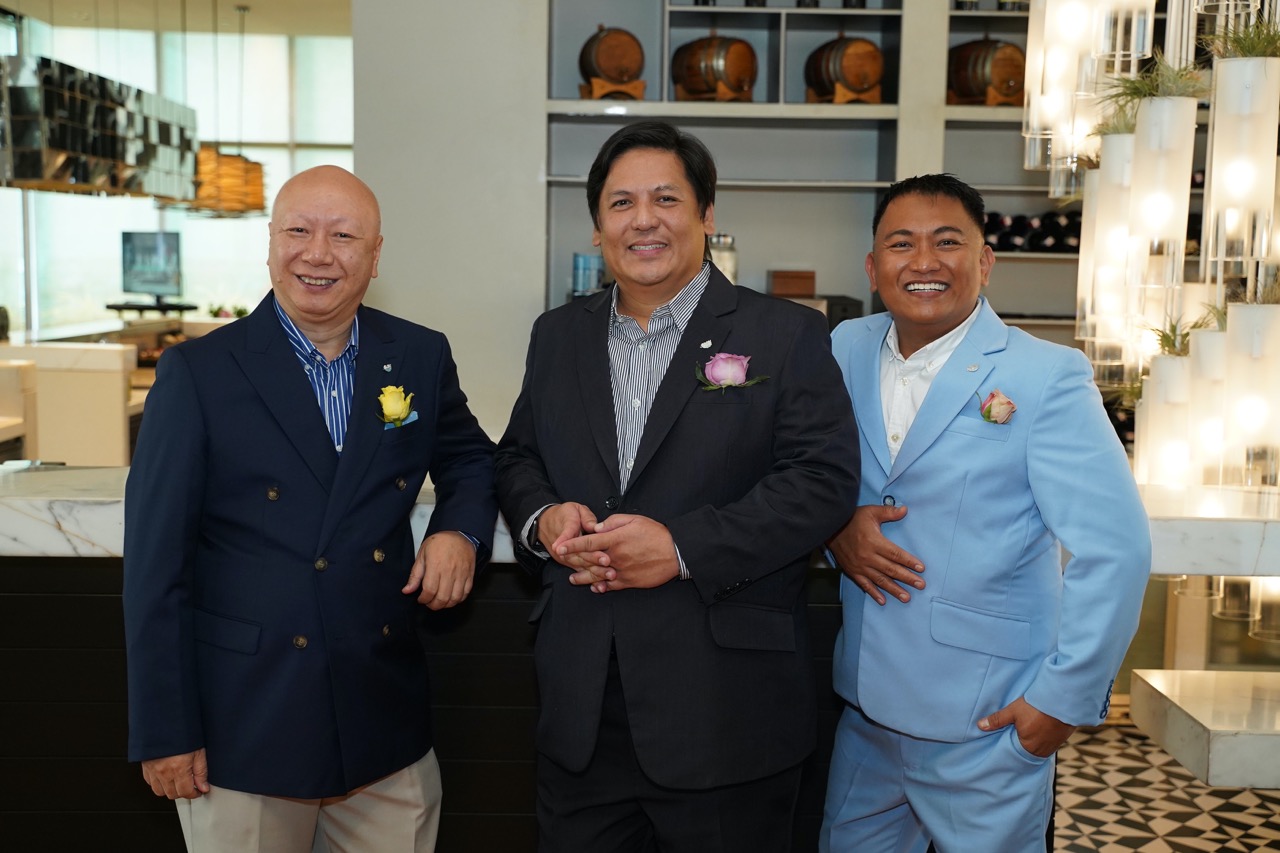 Discovery Samal general manager Stanley Lau; Discovery Boracay hotel manager Erwin Lopez; and Discovery Boracay hotel manager Joegil Magtanggol Escobar