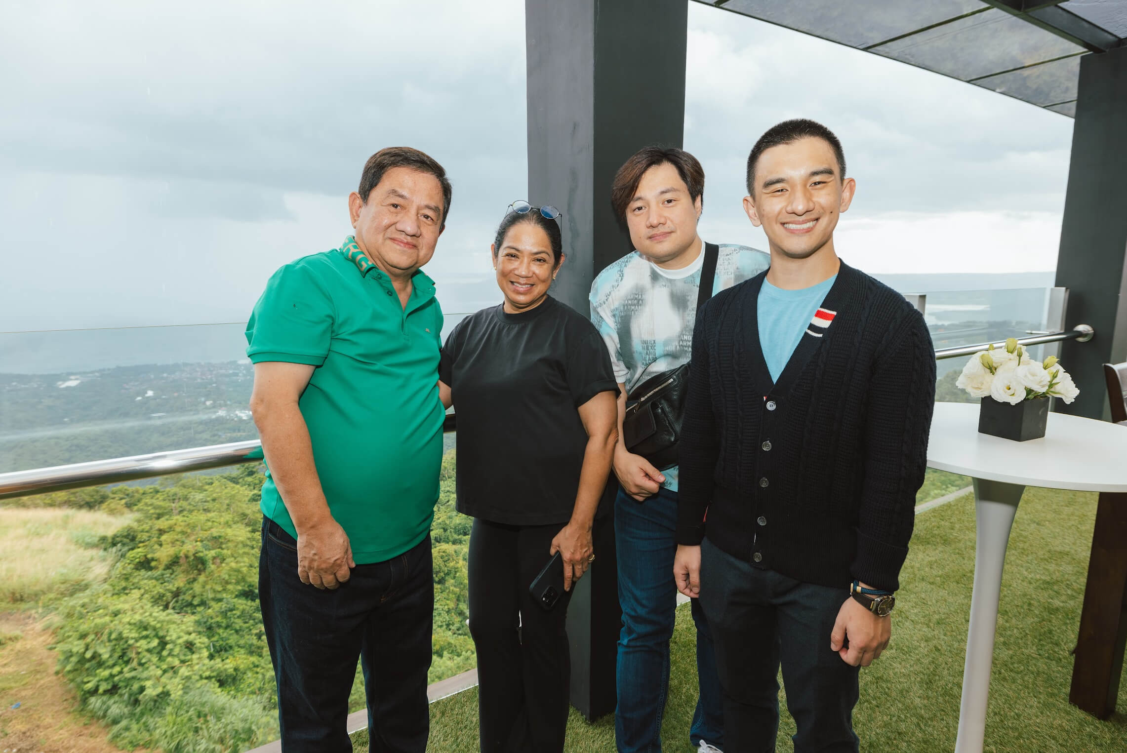 Margarita Forés with Tony, Carlos, and Chris Co of Areté Tagaytay