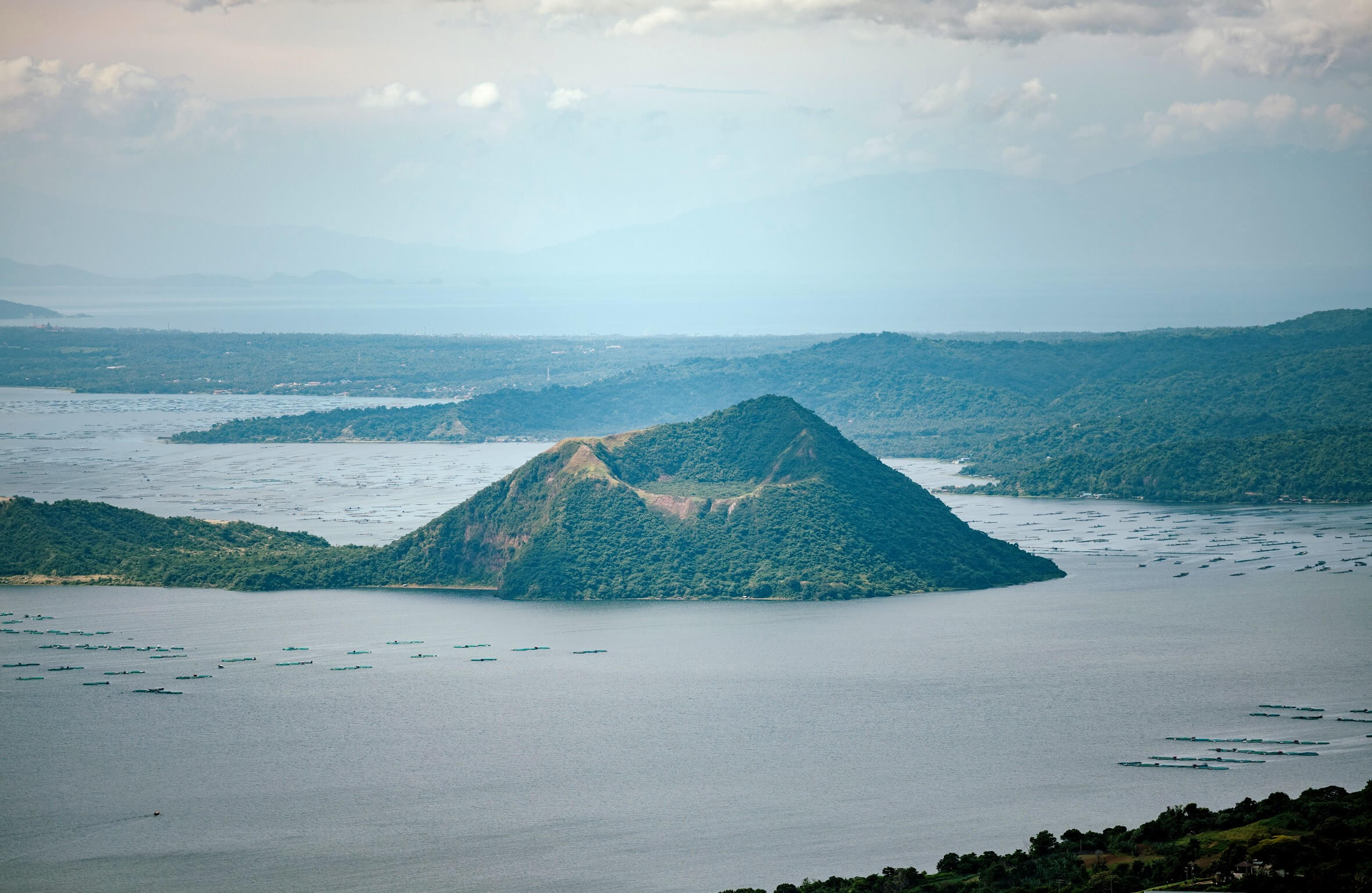 The view of Taal volcano