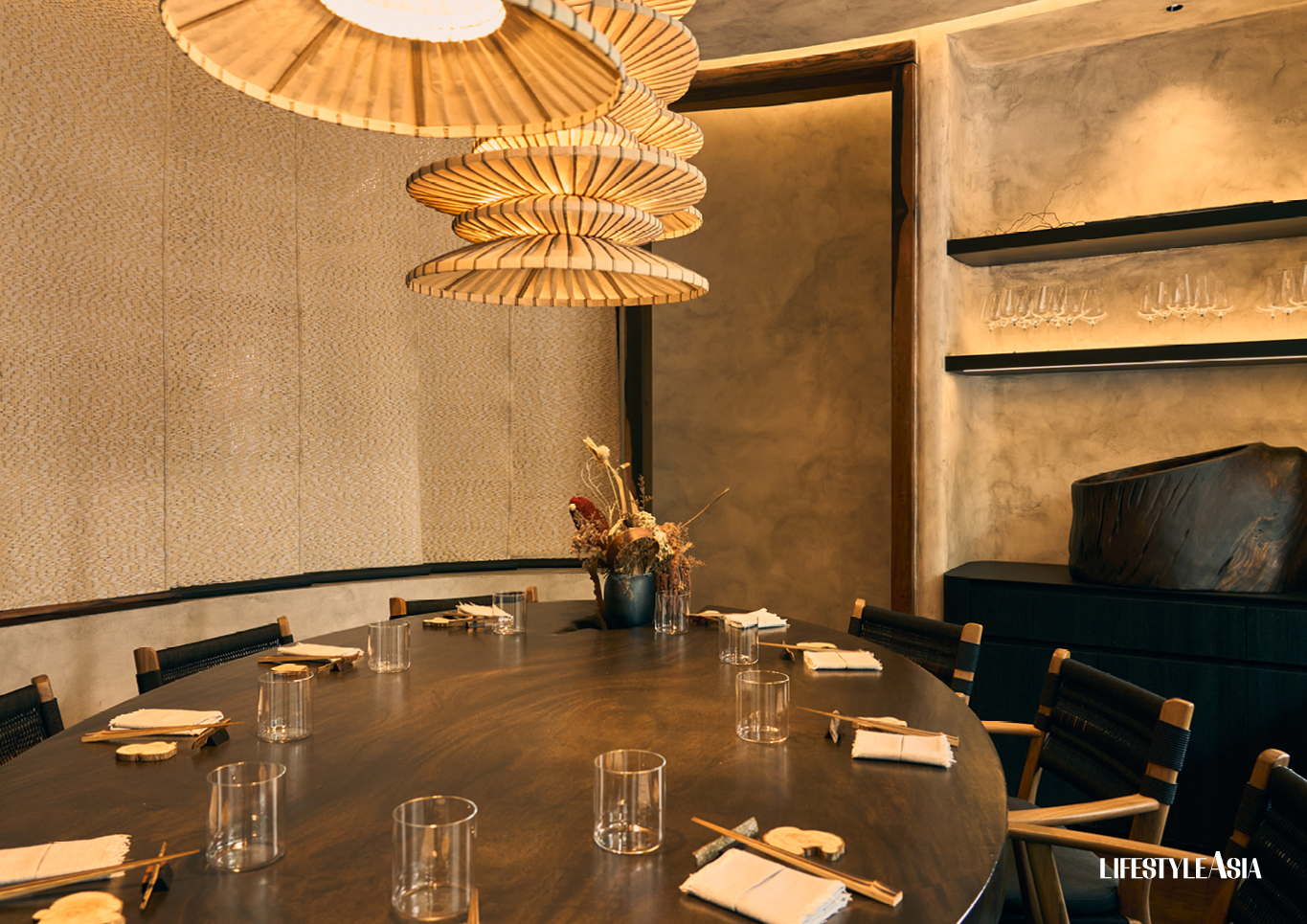 The private dining area in Iai