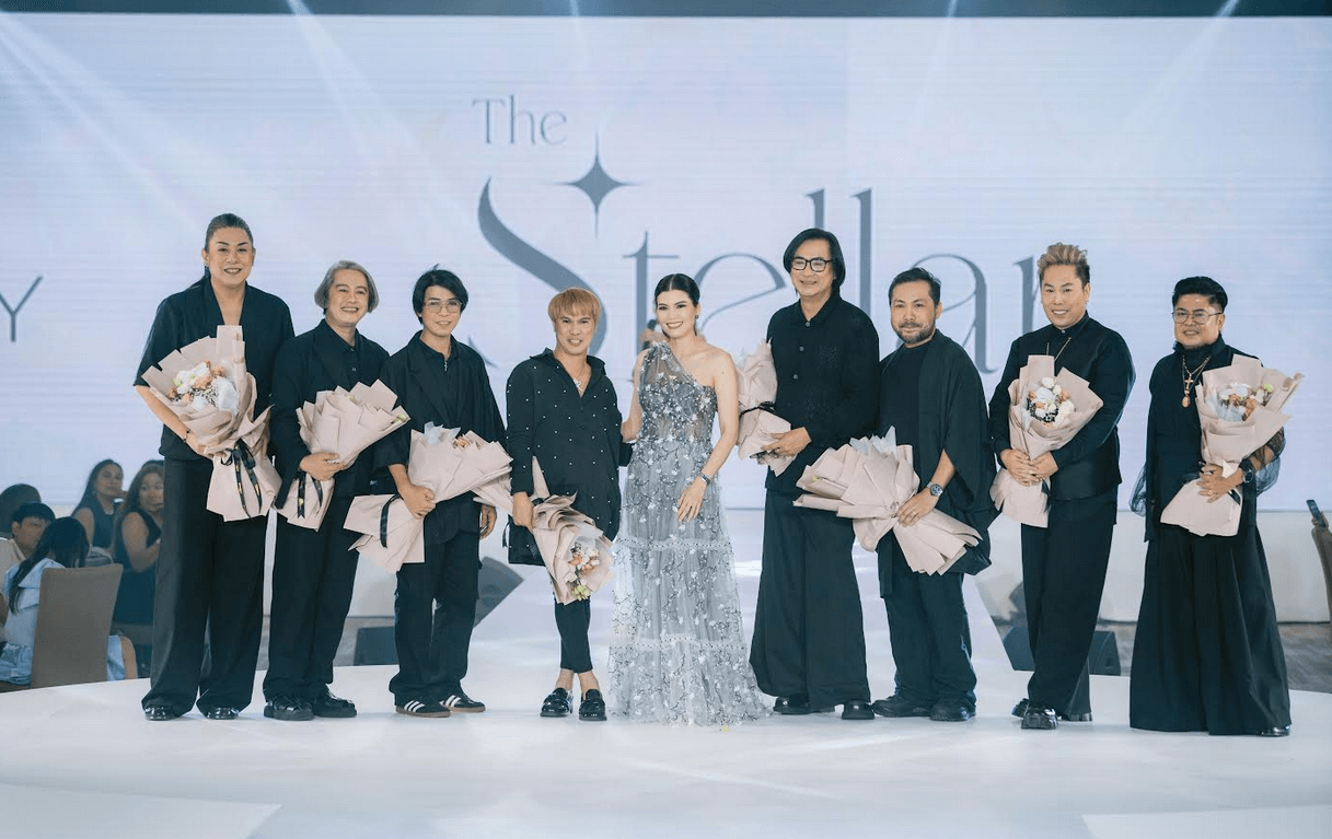 Discovery Samal president Beatrice Gonzalez Magallanes, flanked by Aztec Barba, Emi Englis, Windel Mira, Benjie Panizales, Popoy Barba, Egay Ayag, Edgar Buyan, and Dodjie Batu